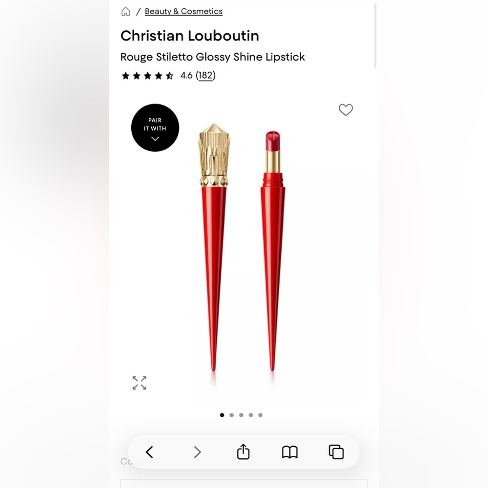 Christian Louboutin Rouge Stiletto Glossy Shine Lipstick